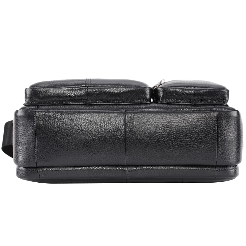 

PI UNCLE Leather Retro Men's Shoulder Messenger Bag Briefcase Multi-Pocket Handbag Messenger Bag