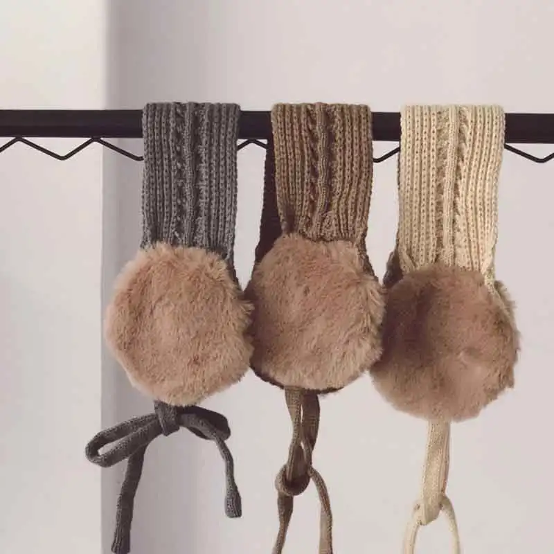 2018 Детский милый галстук теплая вязаная одежда для девочек на осень и зиму