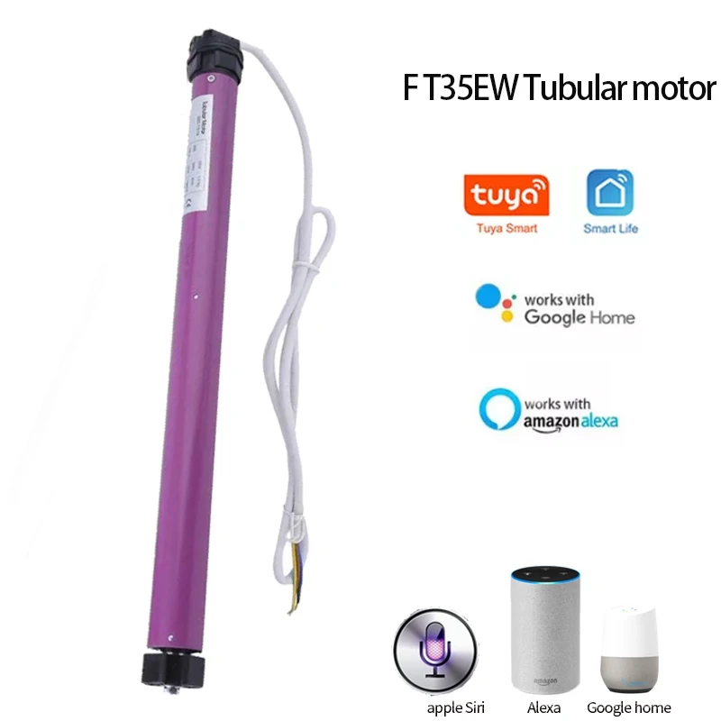 Wifi трубчатый двигатель Tuya smart life 220 В моторизованные Роликовые жалюзи