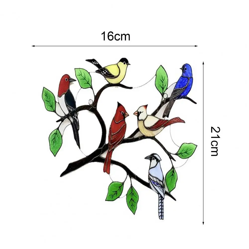 

Hot Sales!! Hanging Ornaments Vivid Design Multi-color Wear-resistant Window Hangings Birds Pendant for Window Side