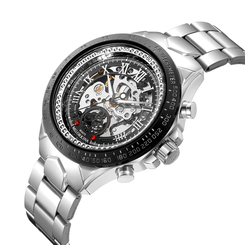 Классические мужские часы класса люкс лучший бренд Автоматические Wind