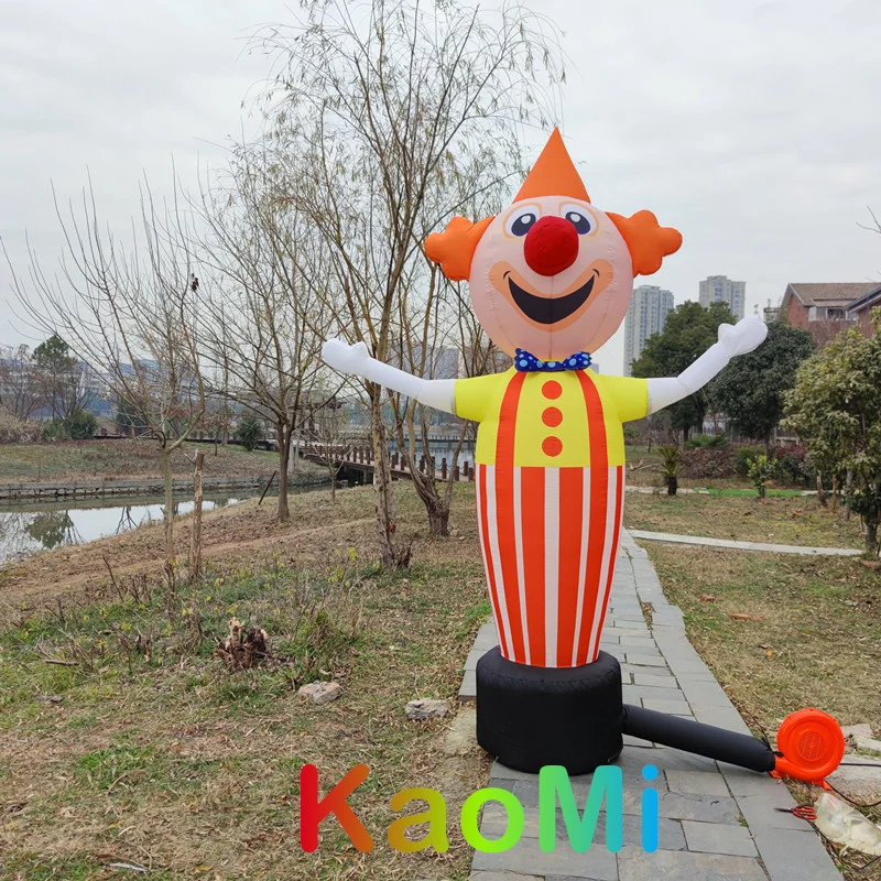 Двухсторонний клоун с воздуходувкой 14 футов 20 высотой надувная трубка человек