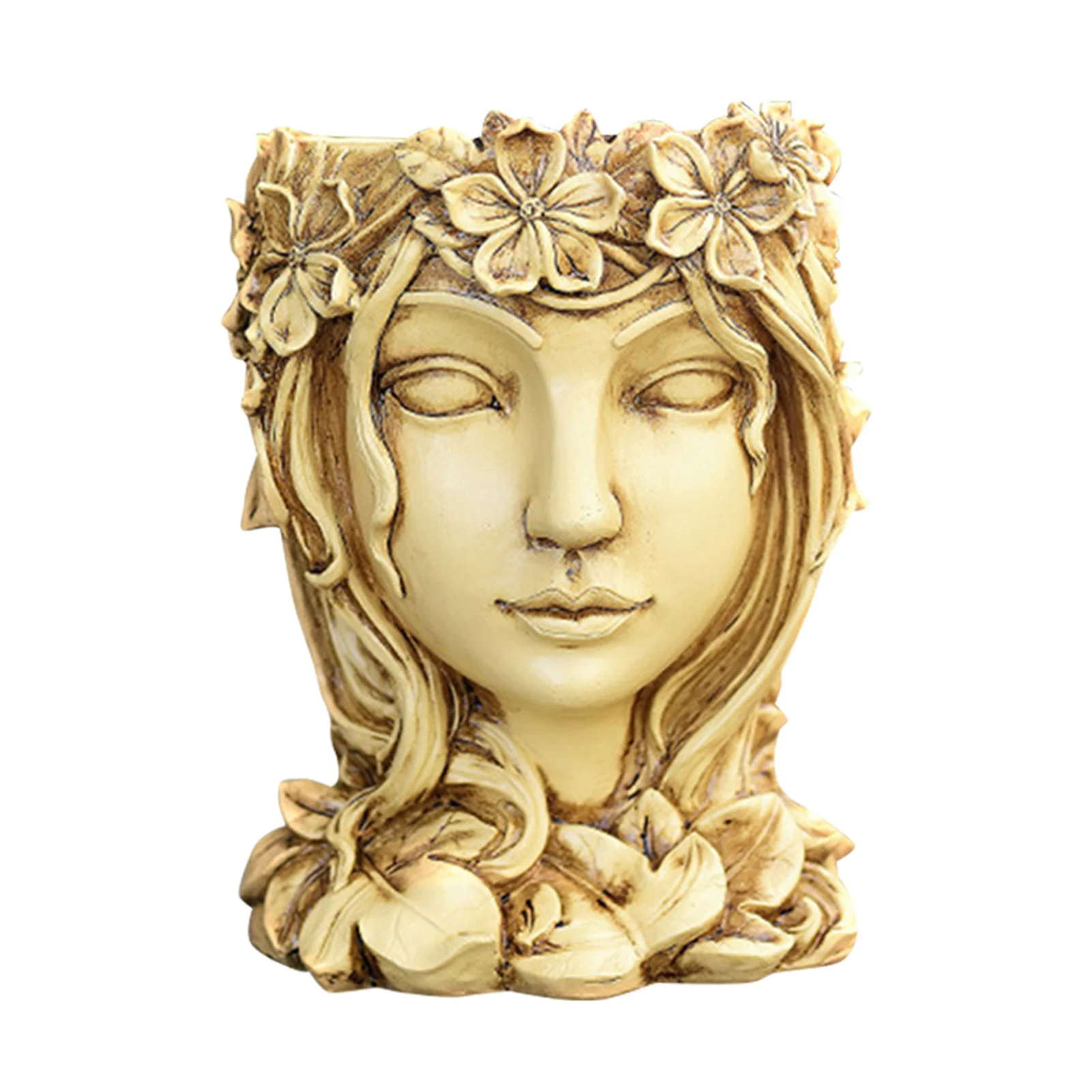 

Creatives Resin Flower Vases Figurines Flowers Pot Home Decor for Interior Home Office LBE