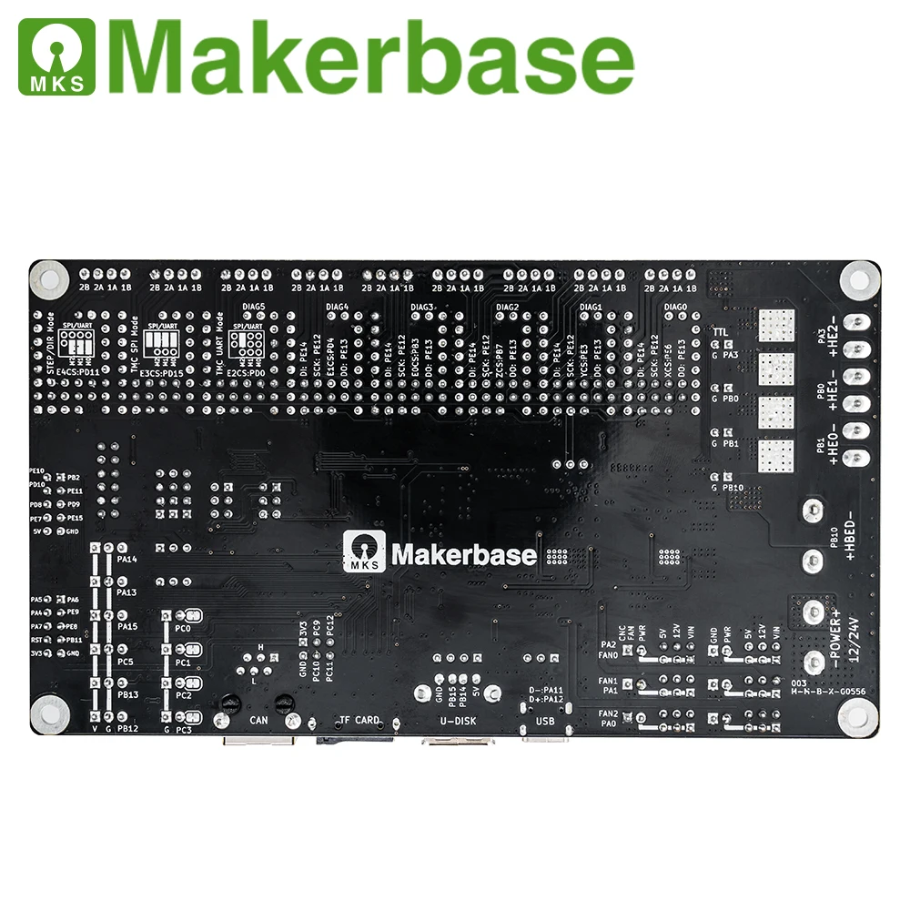 Makerbase MKS Monster8 32 бит 168 МГц F407 плата управления запчасти для 3D-принтера 8 осей Voron Marlin
