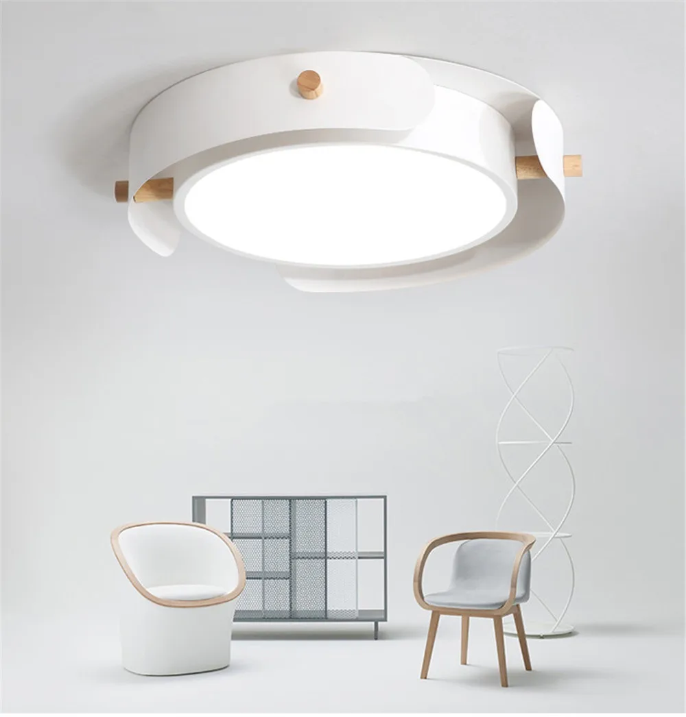 Современный простой креативный потолочный светодиодный светильник круглая