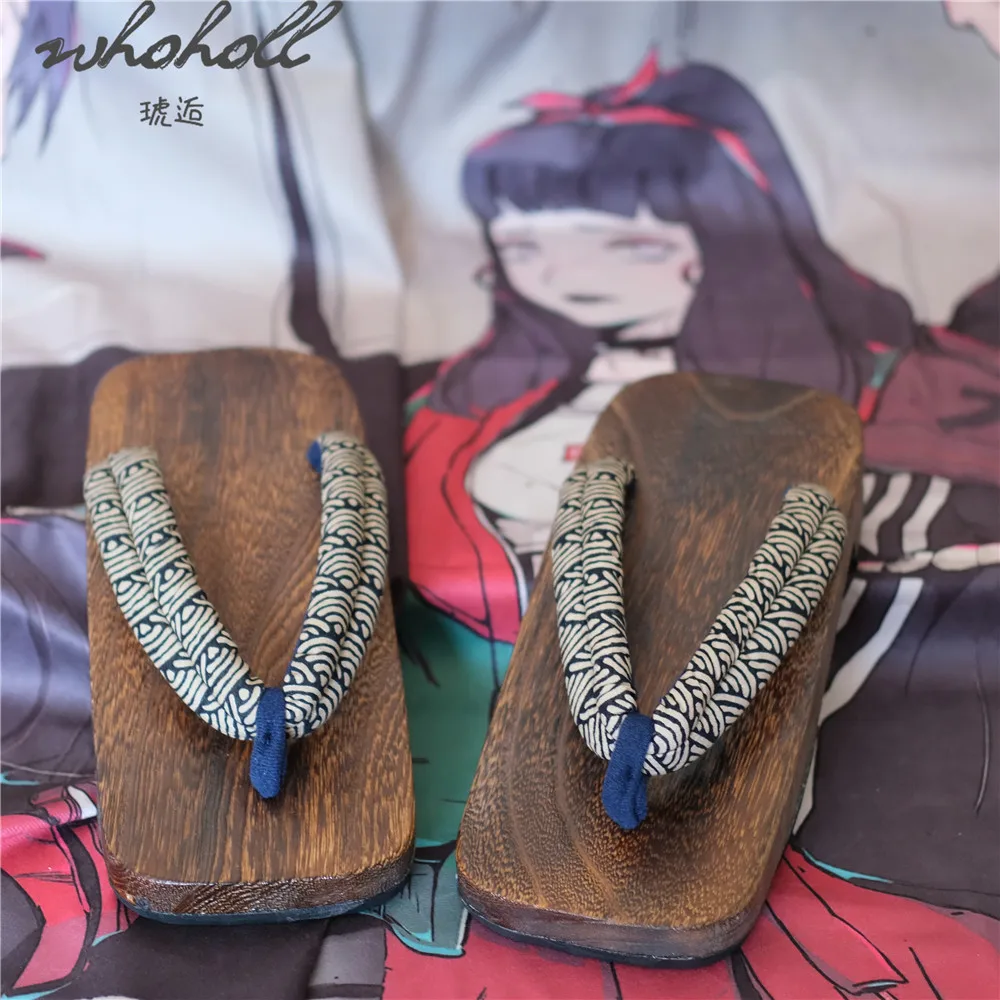 Японские деревянные Самурайские тапки оптом обувь для косплея летние шлепанцы