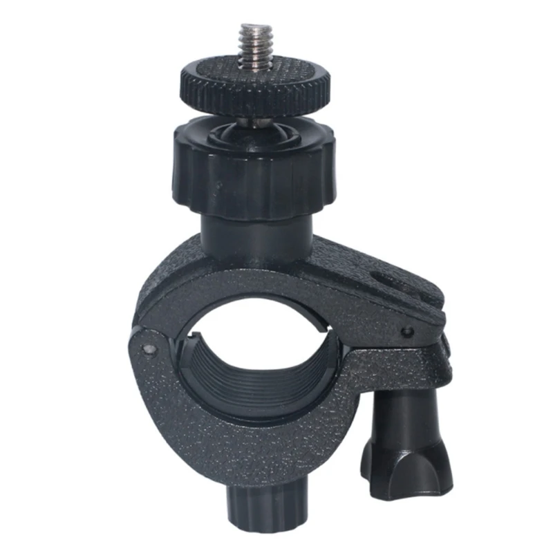

P8DF Motorcycle Camera Mount with 1/4" Screw Action Camera Bike Holder 360Â° Rotation Handlebar Bicycle Clamp Kit