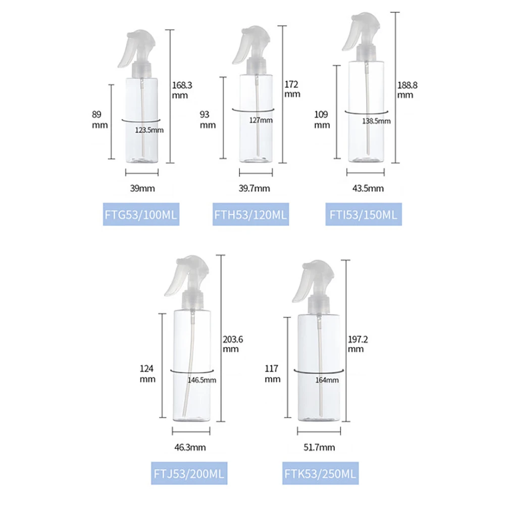

Pet Empty Bottle Plastic Nasal Spray Bottles Pump Sprayer Mist Nose Spray Refillable Bottles For Travel Accessories 100ml/250ml