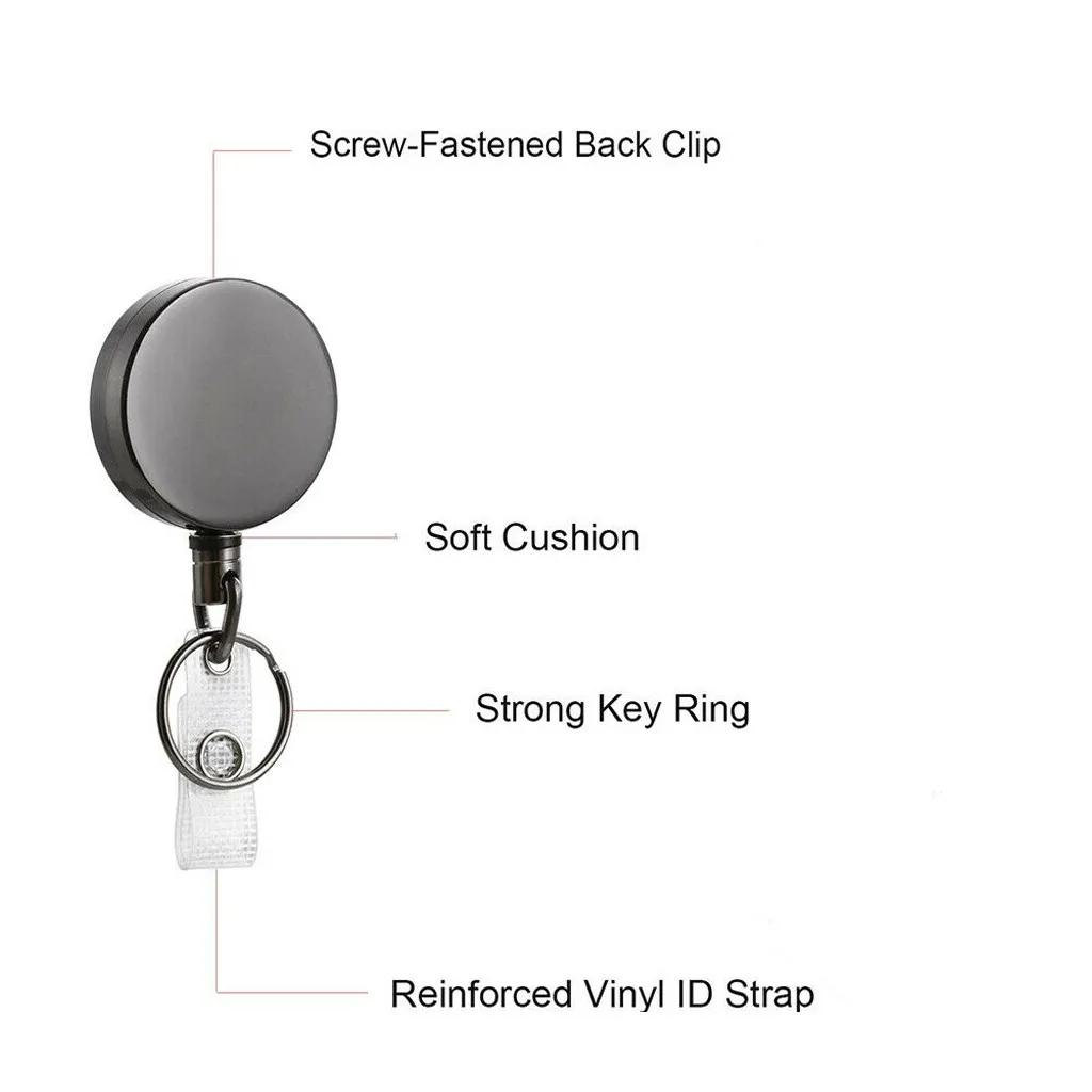 Ключница на резиновом канате Resilience Steel Wire Rope Elastic Keychain Sporty Retractable Alarm Key chain Anti-lost telescopic key ring Keys trinket 903Z.