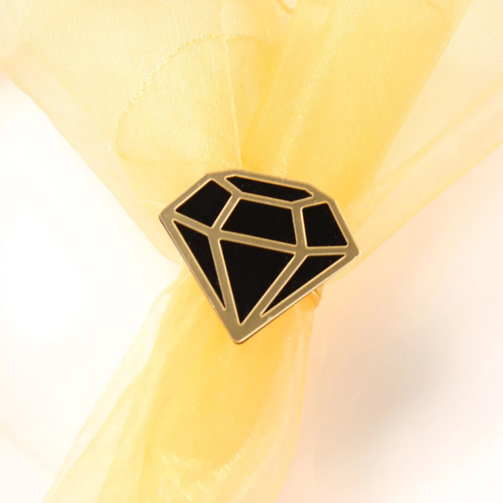 

12/PCS new high-end wedding table jewelry diamond napkin buckle napkin ring paper towel ring