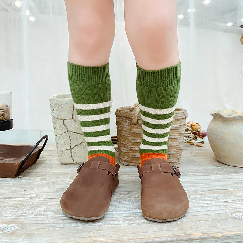 Детские весенне осенние Хлопковые гольфы лотос в стиле пэчворк для мальчиков