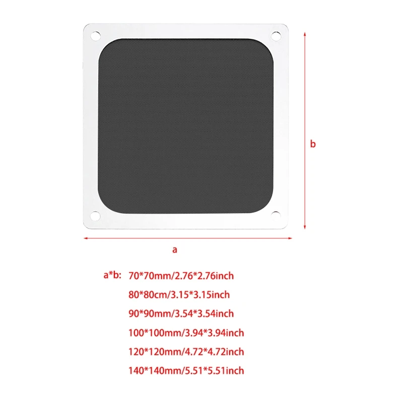 

Magnetic Dust Filter Dustproof Mesh Cover Net Guard for PC Computer Case Fan