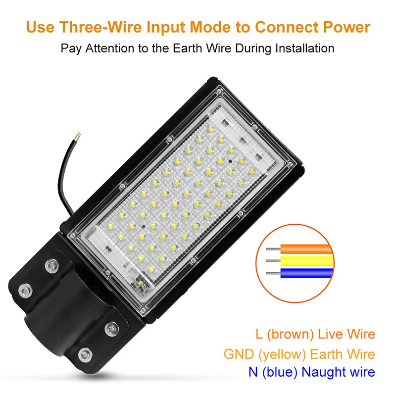 100W Street Lamp Outdoor Spotlight 50W Flood Light LED Lighting 220V Waterproof Wall For Country House | Лампы и освещение