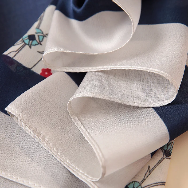 

2020 Spring and summer female Fashion beach Headband muffler Women new silk scarf lady new print Shawl Superior quality scarves