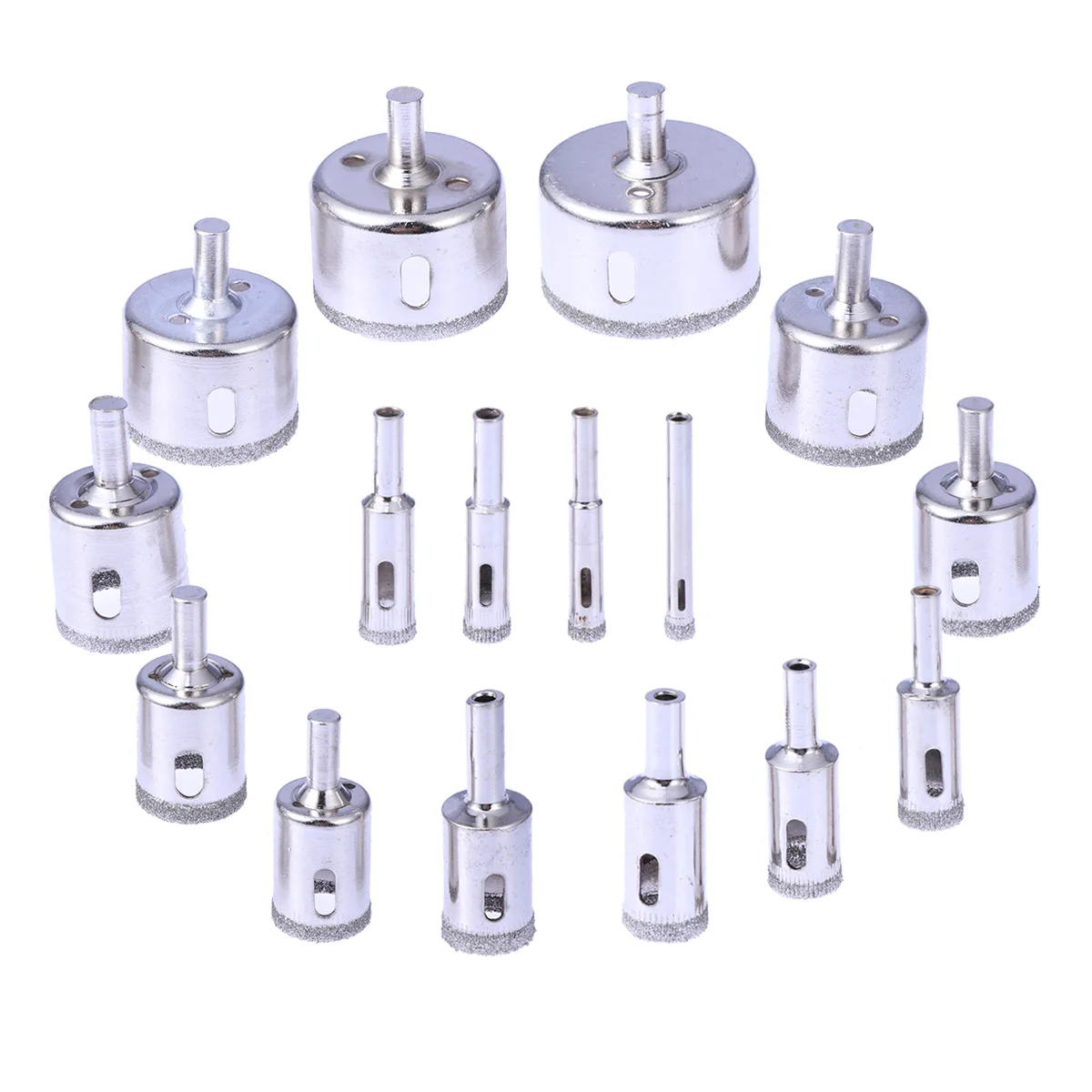 

30 in 1 Diamond Drill Bits Glass and Tile Hollow Core Drill Bits Extractor Remover Tools Hole Saws for Glass Ceramics Porcelain