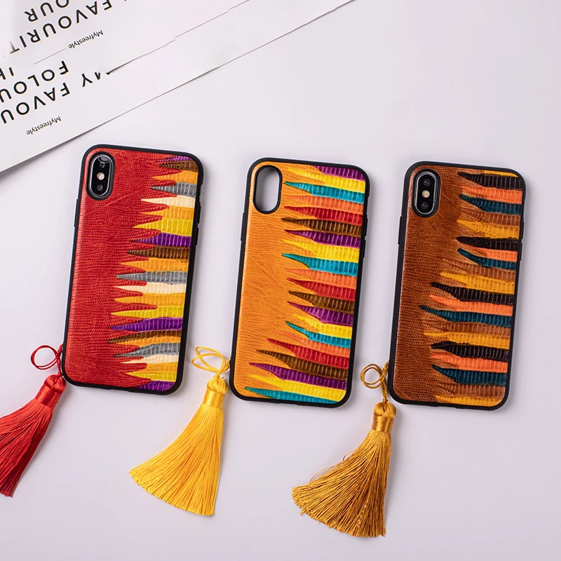 

Phone Case For iPhone 6 6s 7 8 Plus 11 Pro Xr X Xs Max Case Painted Cowhide Cover For iphone Plus 7p 8p Case