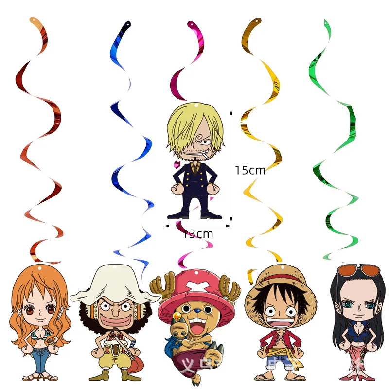 Omilut аниме цельный декор для дня рождения Luffy одноразовая посуда набор мультфильм