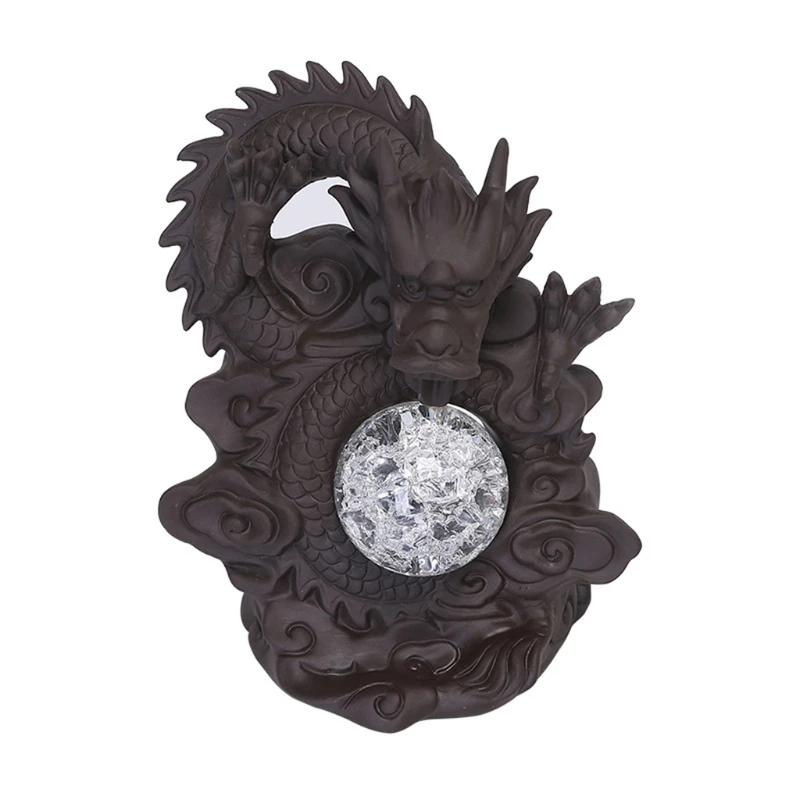 

Дракон светодиодный обратный конус Ладан горелки водопад Ладан держатели домашний Декор украшение для дома и 20 Ладан конусов