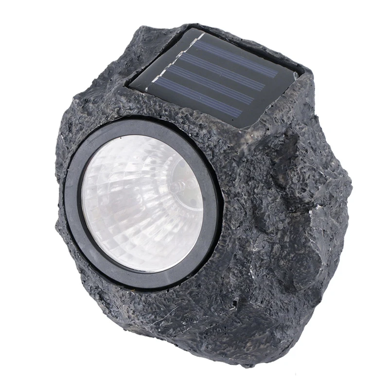 Креативный холодный белый светодиодный светильник из смолы и камня на солнечной