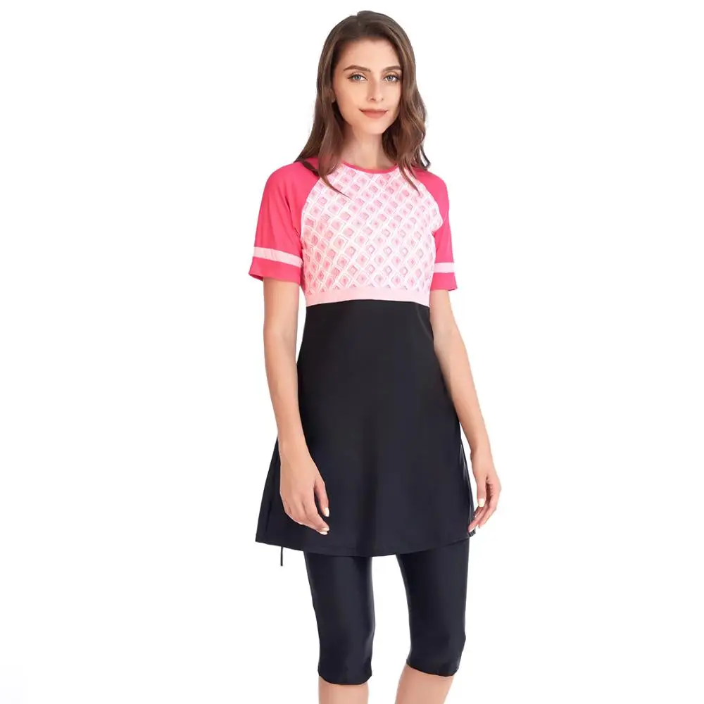 Мусульманский купальник YONGSEN спортивный с коротким рукавом мусульманская одежда