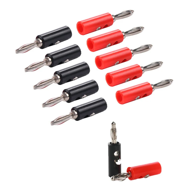 14PCS 4mm Plug Banana Connectors Suitable For Audio Speaker Test Line Wires Terminal Block Electrical Splices Crimp Sleeve wago