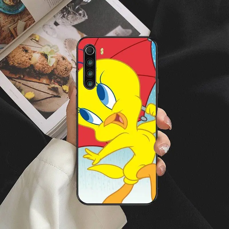 

Cartoon Tweety Bird Piolin Phone Case For Redmi 4X 5plus 6 7 8A 9 Note 4 8 T 9 10 pro Cover Fundas Coque