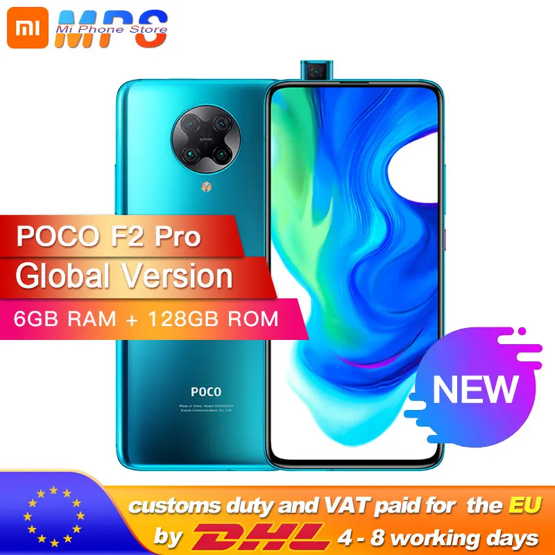 Испанская Международная глобальная версия смартфона Xiaomi POCO F2 Pro 6 ГБ 128 Snapdragon 865 64MP