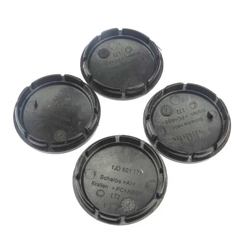SCJYRXS Qty16 56 мм Black Центральный колпак на колесо автомобиля Hub Caps 1J0601171 для Passat Eos Beetle