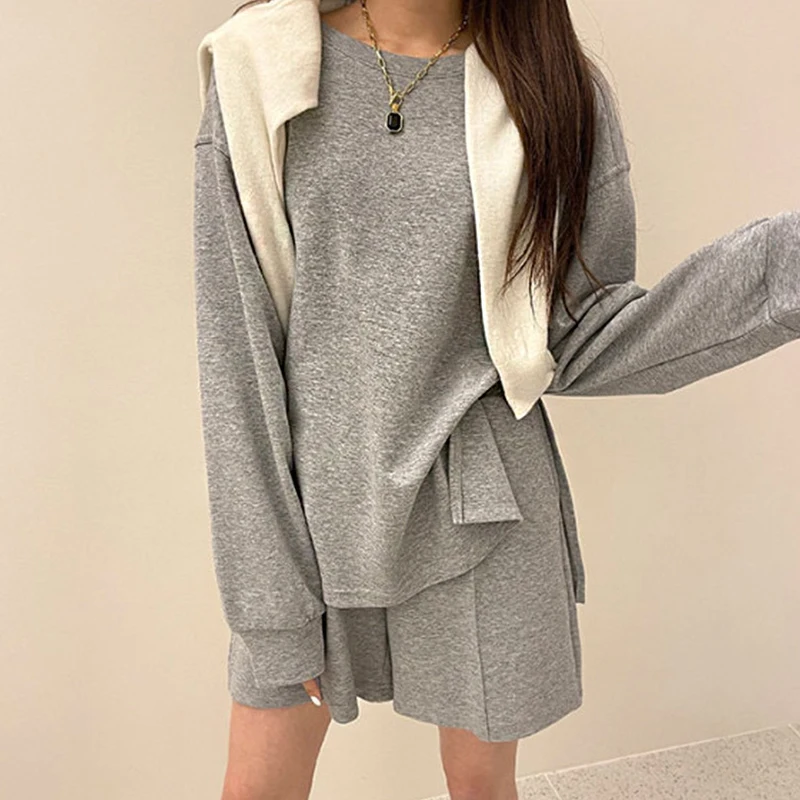 

Spring Summer Tracksuit Women Loose Two Piece Sets Casual Tops and High Waist Short Pants Shorts Sweatpant 2 Piece Outfits