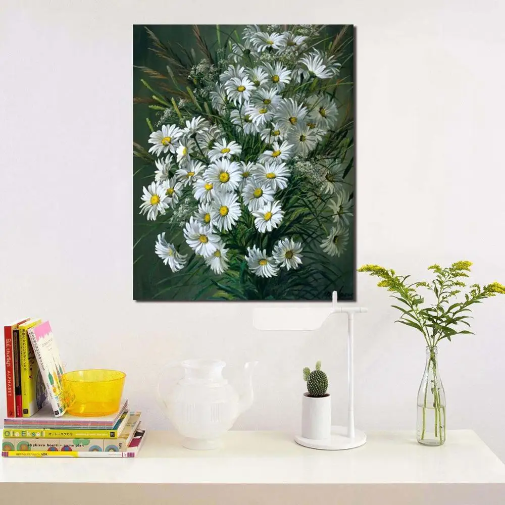 DIY Рисование по номерам с наборами красивое цветение цветка декоративная