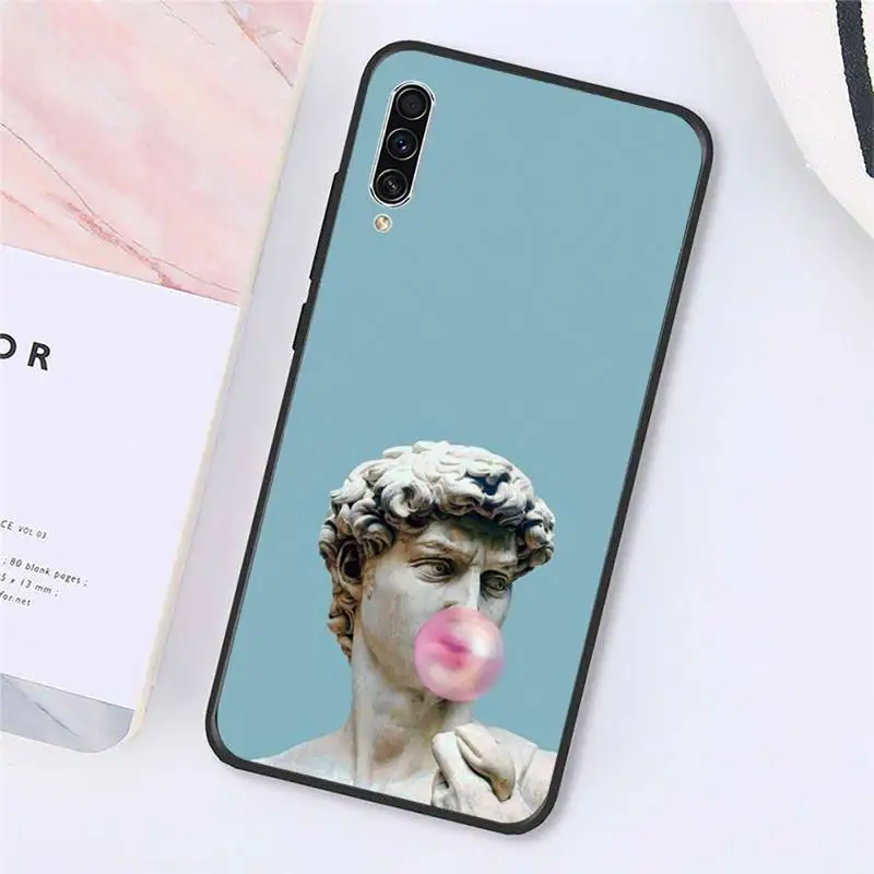 

mona lisa David Statue stone sculpture Phone Case For Samsung galaxy S9 10 20 A 10 21 30 31 40 50 51 71 s note 20 j 4 2018 plus