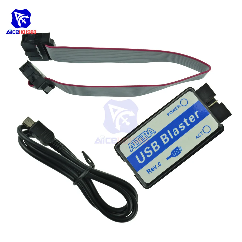 USB Blaster Mini USB кабель 10-Pin JTAG Соединительный кабель для CPLD FPGA NIOS JTAG программист Поддержка всех устройств ATLERA