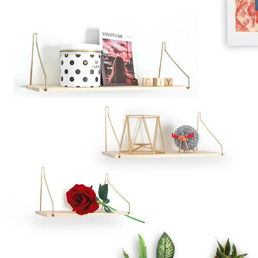 

Wooden Simple Nordic Style Storage Rack Wall Shelf For Living Room Bedroom Kitchen Porch Wall Decoration Storage Rack With Hooks