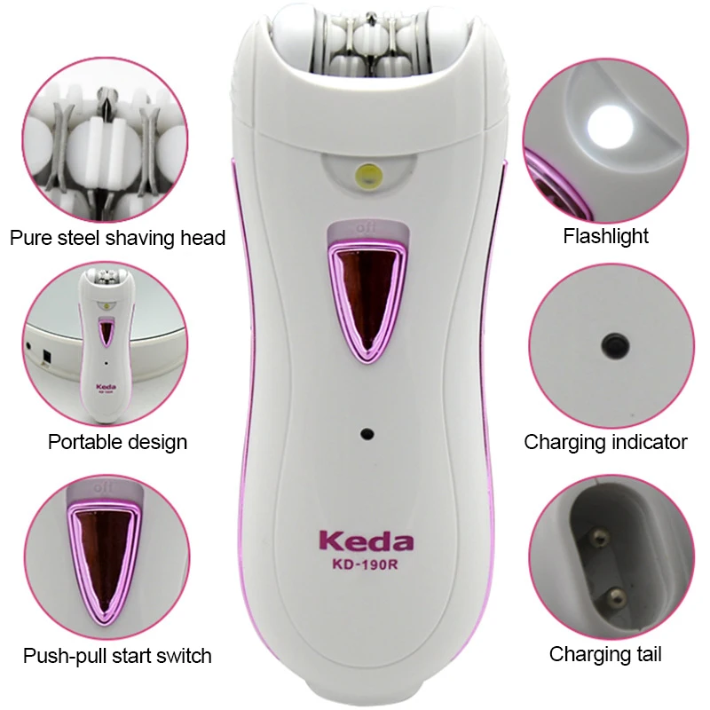 Женская бритва моющийся мини-эпилятор перезаряжаемый электрический для