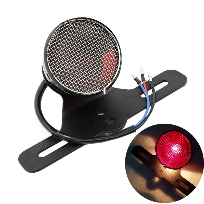 

Аксессуары для мотоциклов для программируемого регулятора скорости Princeling Ретро изменение металлические сетчатые задние светильник тормо...