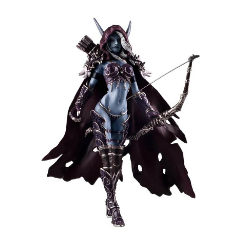 Коллекционные игрушки Sylvanas Windrunner queen ПВХ Аниме Фигурка стрельба из лука модель
