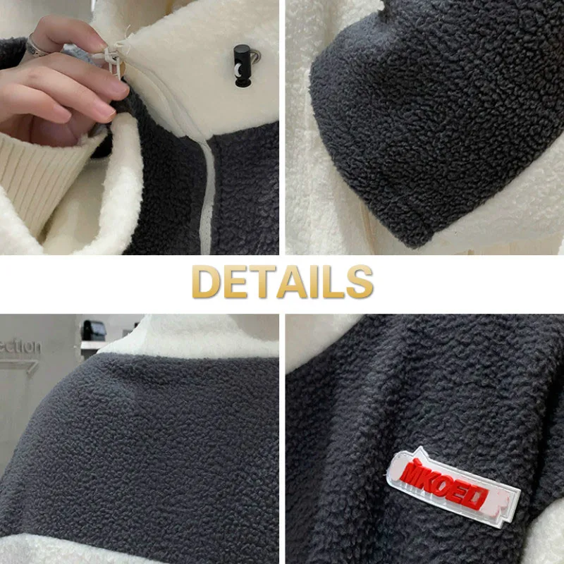 Мужская зимняя теплая верхняя одежда в стиле пэчворк со шнурком мужской