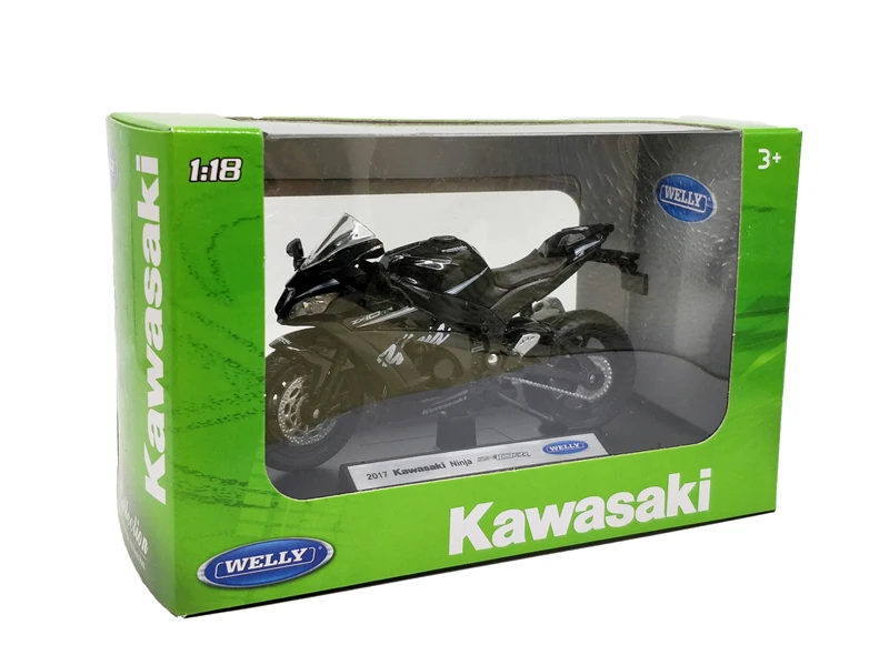 Литый мотоцикл Welly 1:18 Kawasaki NINJA ZX10 RR 2017 |
