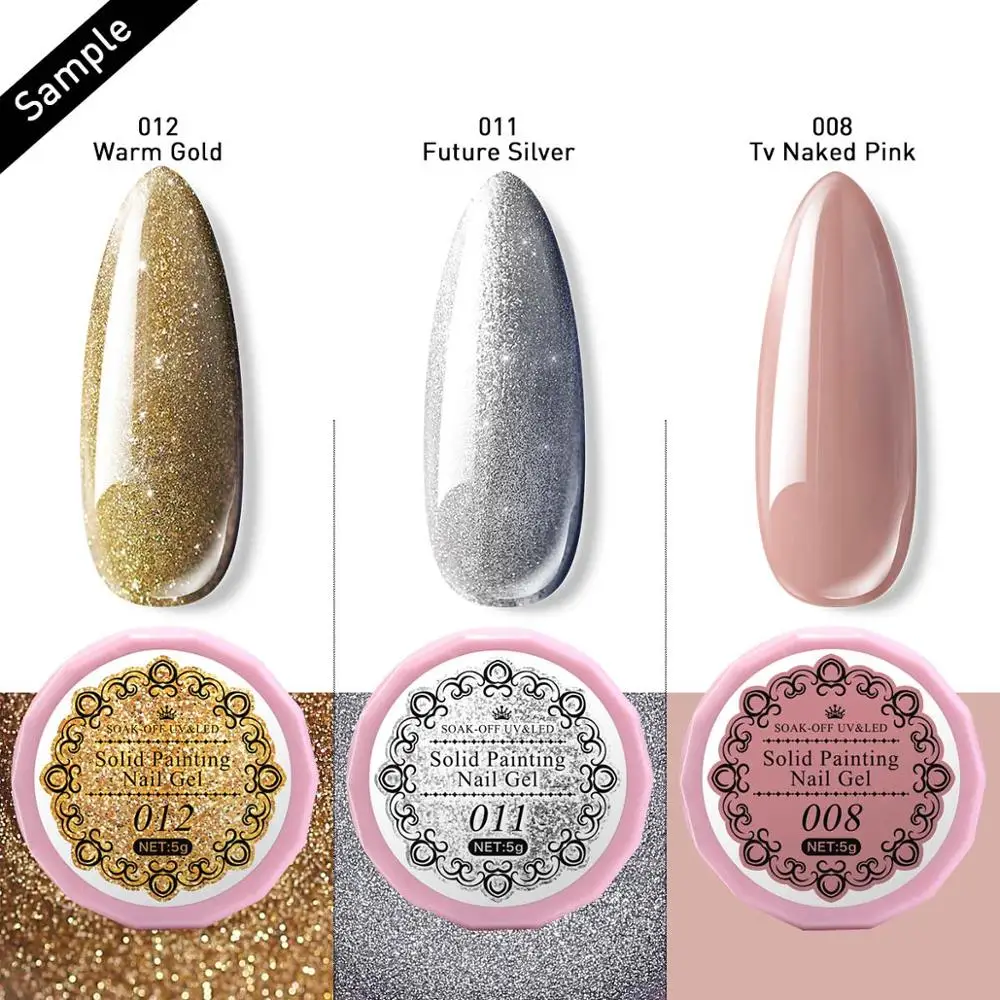 Modelones 3 шт/лот гелевая краска для ногтей набор замачивания Полупостоянный цвет Led