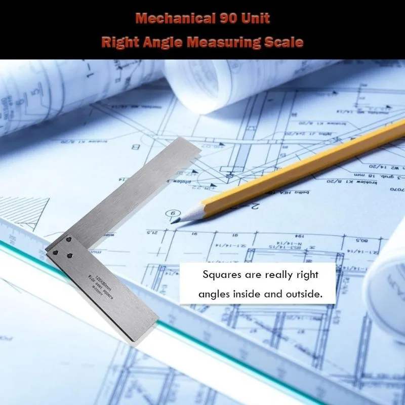 Плоские углы 90 градусов квадратные Плотницкие лезвия L-образные линейки