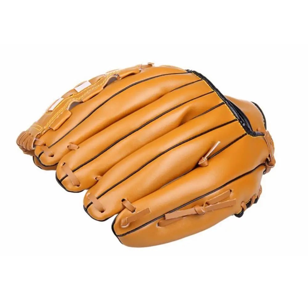 Бейсбольные перчатки Новые портативные темно коричневые прочные мужские