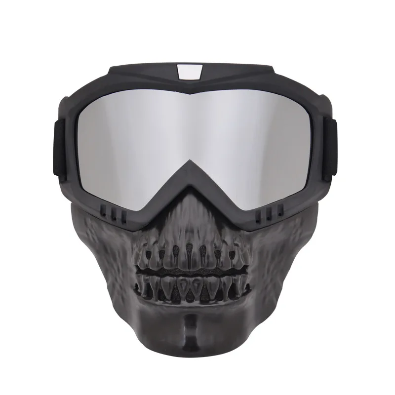 Full Face Paintball CS War Game Skull Mask with Night Vision Goggles Anti-impact Shooting Arisoft Army Military Tactical | Спорт и