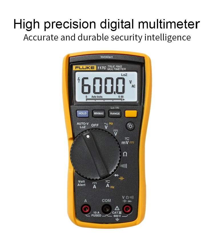 Цифровой мультиметр Fluke 117C HAVC voltalero с подсветкой 117 True RMS
