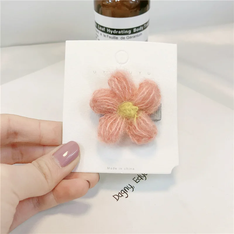 pink Заколка для волос 2 шт. Детские аксессуары для волос cabelo acessorio lazos pelo bebe pelote de laine tricoter с бантом головные повязки для волос для девочек - Цвет: pink