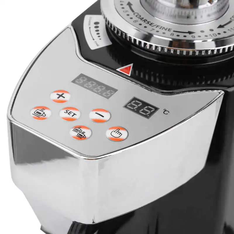 

Electric Ration Grinder Coffee Bean Grinding Machine with Speed Regulation EU Plug 220V Black Coffee Grinder