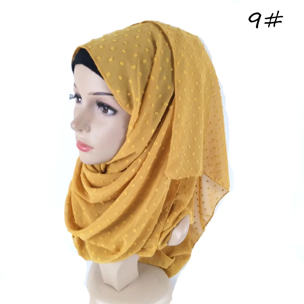 S87 10pcs High quality new chiffon material hijab scarf shawl women maxi wrap headband can choose colors