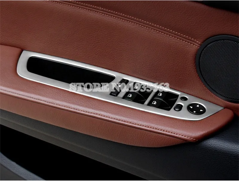 

Для BMW X6 E71 2009-2014 Внутренняя дверь подлокотник окно переключатель кнопка Крышка отделка 4 шт. автомобильные аксессуары интерьер автомобильны...