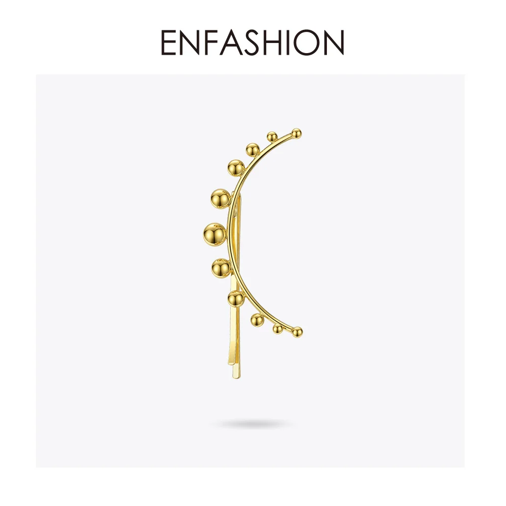 ENFASHION шариковые заколки для волос для женщин, аксессуары золотого цвета, заколки на голову, модные украшения для волос, подарки для девочек и друзей E1098