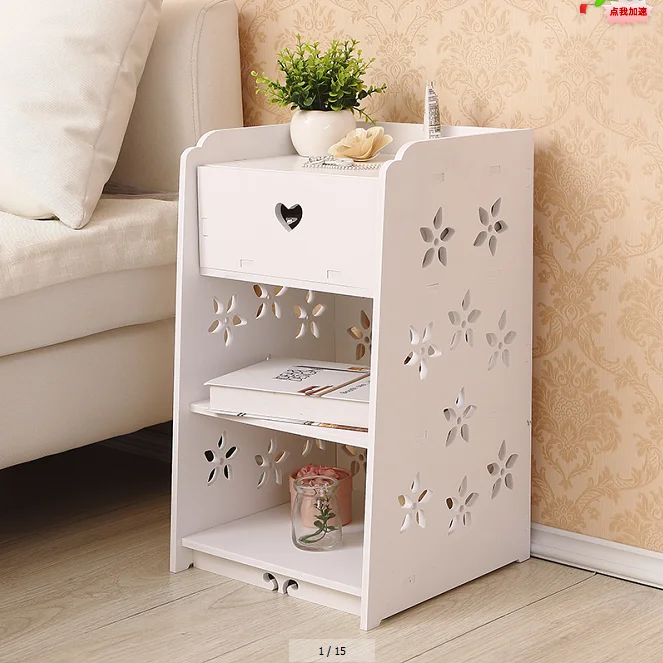 Простая прикроватная тумбочка в европейском стиле простая современная мини