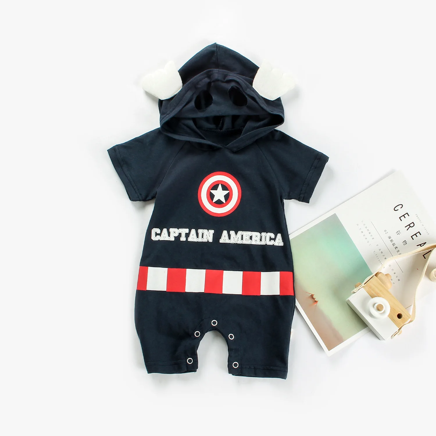 Новый комбинезон для маленьких мальчиков Bebes с героями мультфильмов Человек паук
